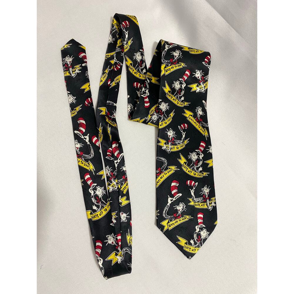 Dr. Suess Cat in the Hat Vintage Neck Tie New With Tags Super Rare Men's